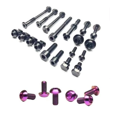 Pernos anodizantes de titanio para bicicleta